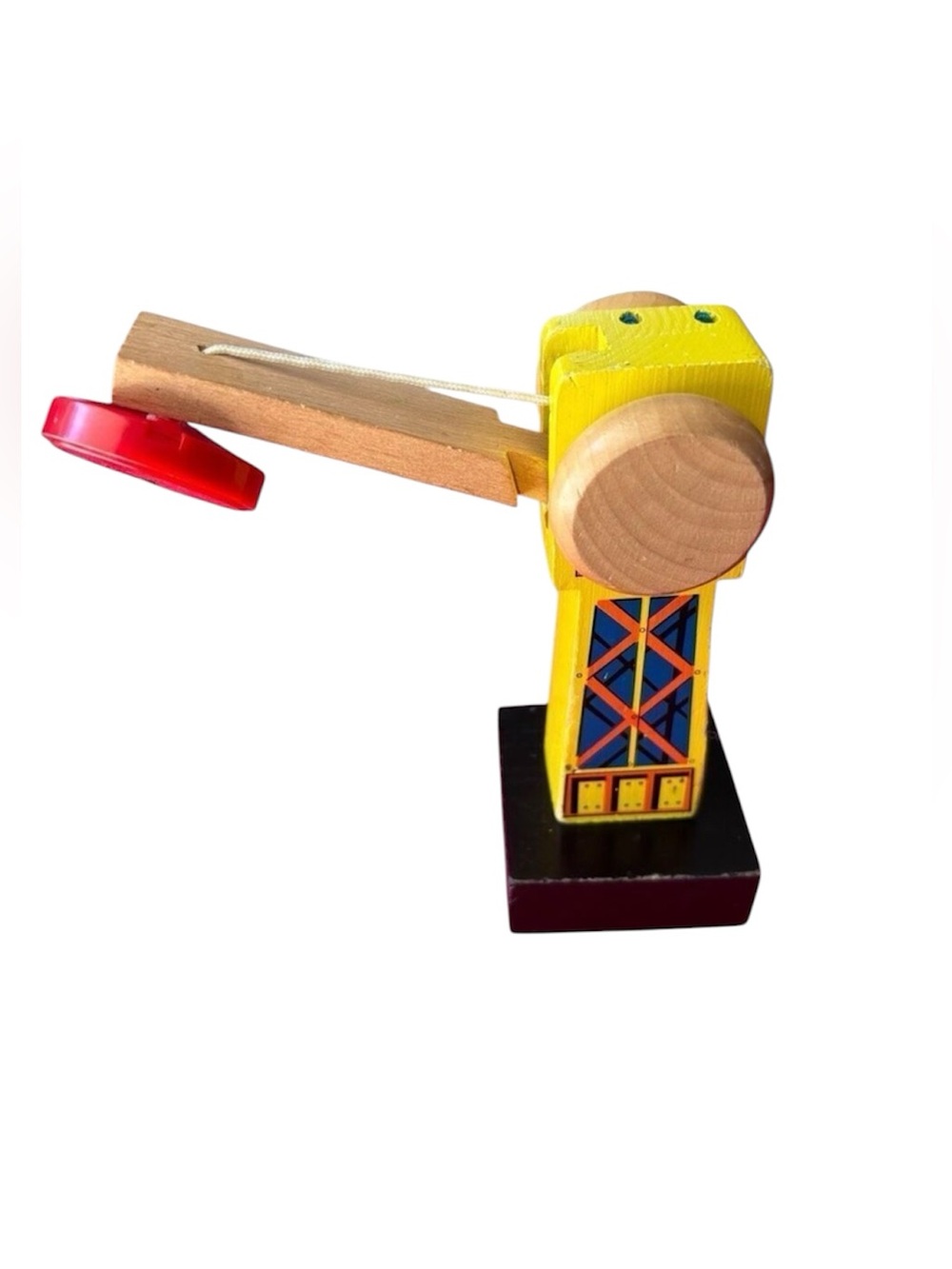 Melissa and Doug Wooden Yellow Crane Toy